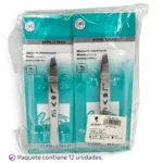 Pinza Depiladora de Acero – Pqt x 12 Unid - Imagen 2