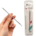 Extractor de espinillas de doble punta con gancho – Pqt x 12 cartillas